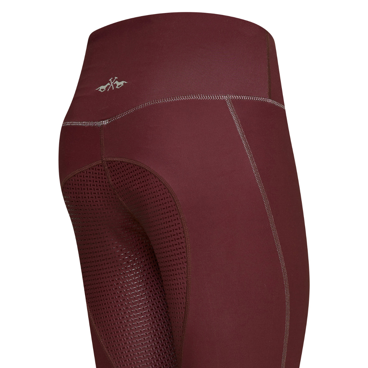 HV Polo Dark Berry Sporty Sue Riding Tights with Full Silicone Seat