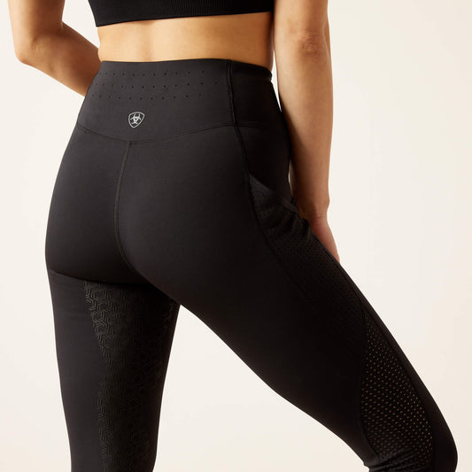 Ariat Black Breathe EOS Leggings with Half Silicone Seat