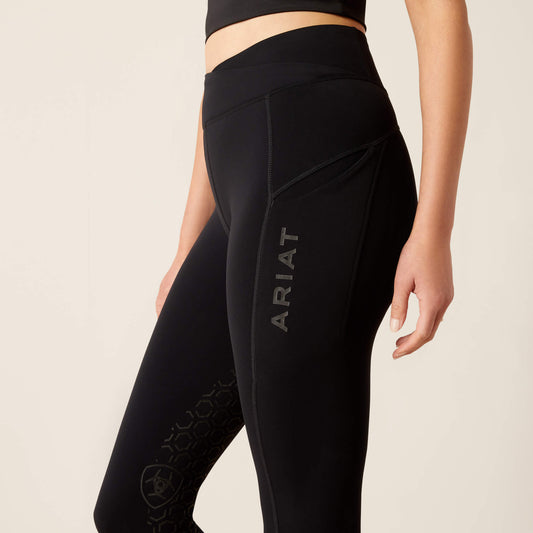 Ariat Black Avail Riding Tights with Half Grip