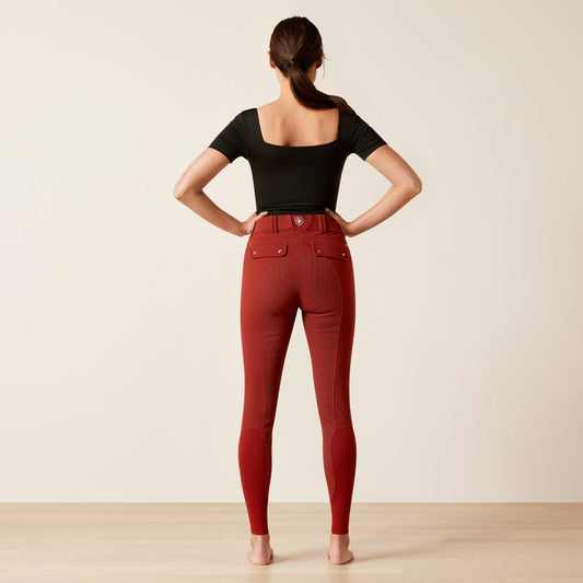 Ariat Fired Brick Tri-Factor Grip Breeches with Full Silicone Seat