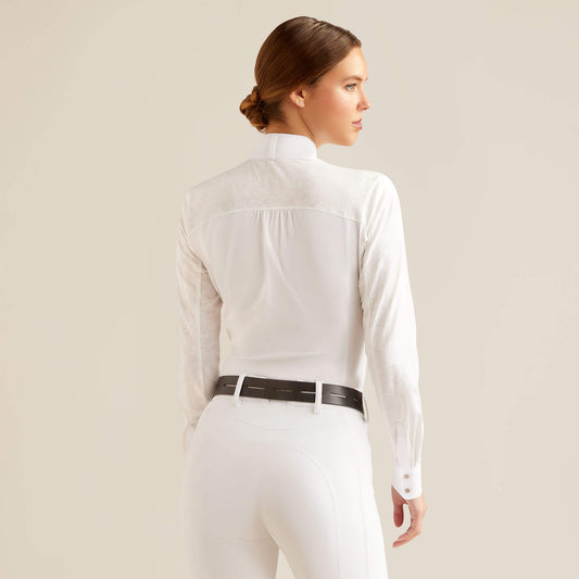 Ariat White Bellatrix Longsleeve Show Shirt