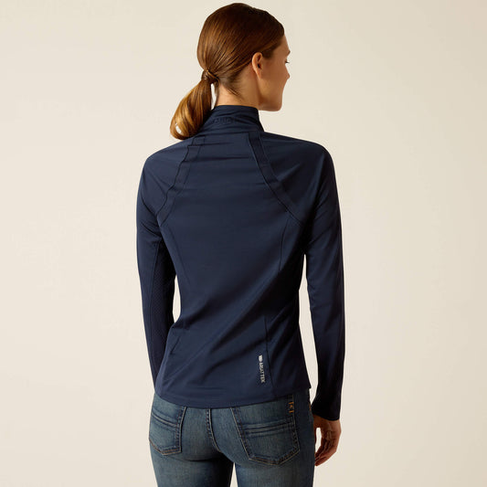 Ariat Navy Sunstopper 3.0 Baselayer with 1/4 Zip