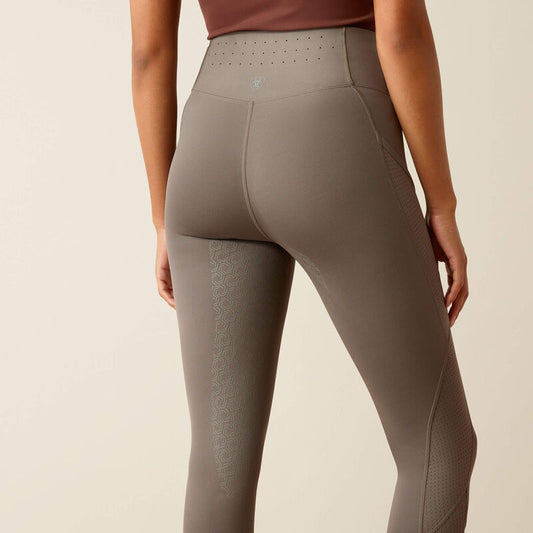 Ariat Plum Grey Breathe EOS Leggings with Half Silicone Seat