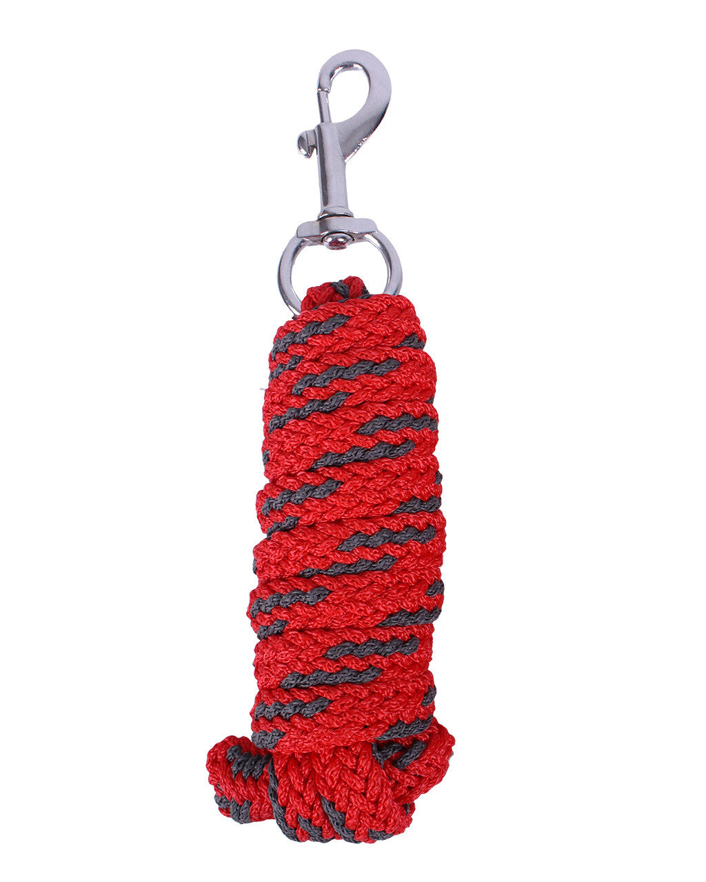 QHP Bright Red Colour Stripe Leadrope