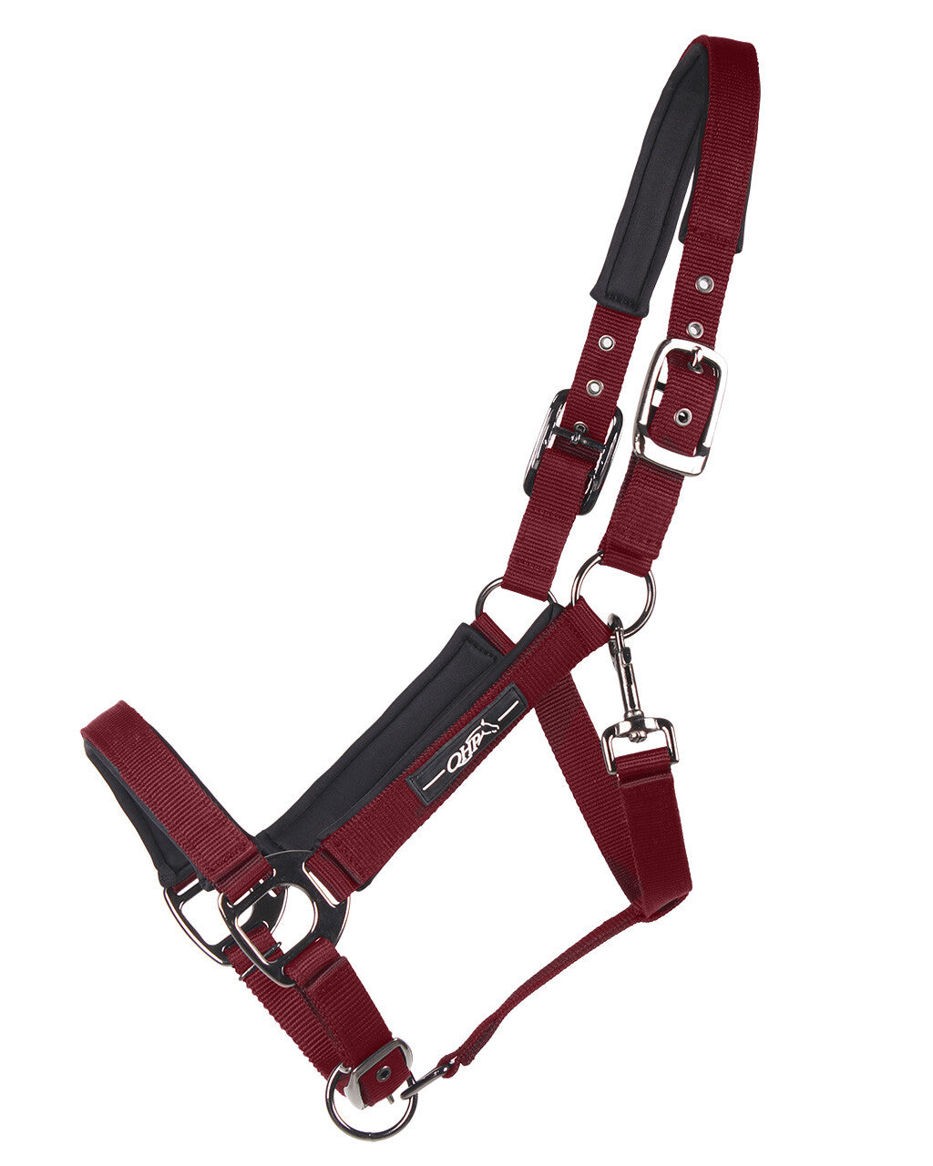 QHP Burgandy Deluxe Headcollar