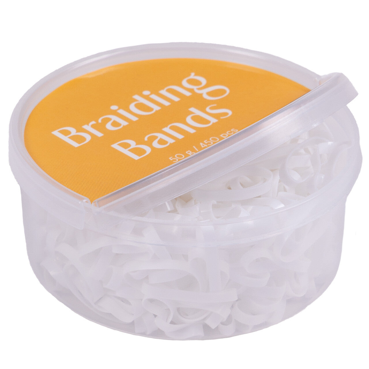 QHP White Rubber Braiding Bands