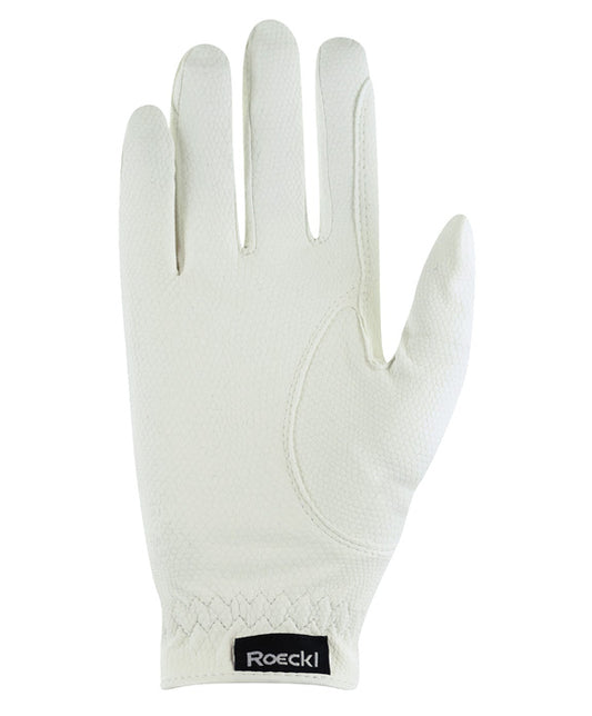 Roeckl White Marne Riding Gloves