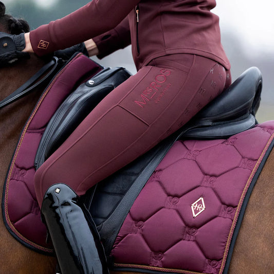 Mrs Ros Red Blush Charmer Dressage Saddle Pad