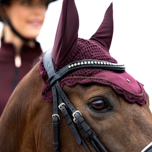 Mrs Ros Red Blush Ear Bonnet
