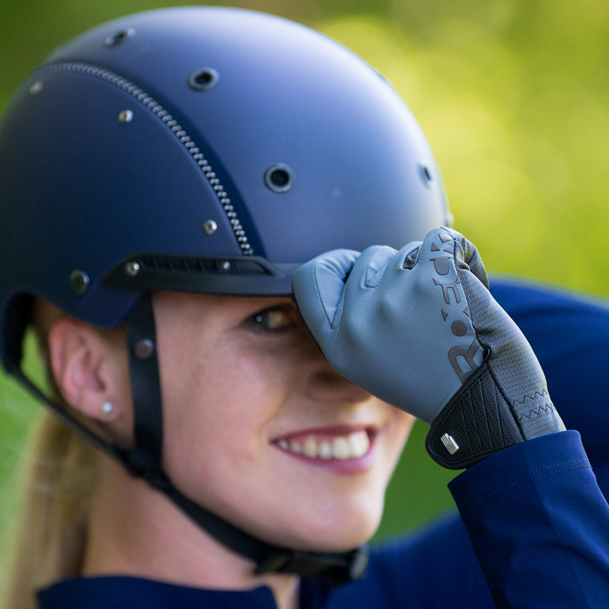 Roeckl Grey Muenster Riding Gloves