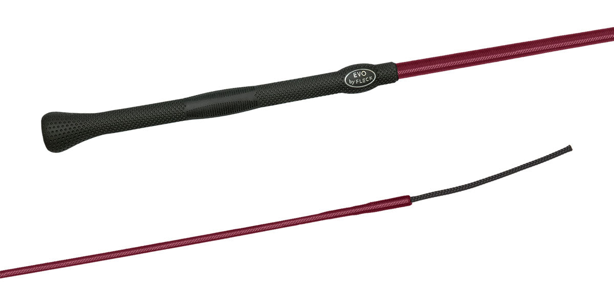 Fleck Burgandy EVO Dressage Whip