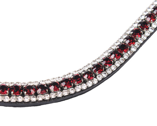 QHP Porto Red Brilliance Browband
