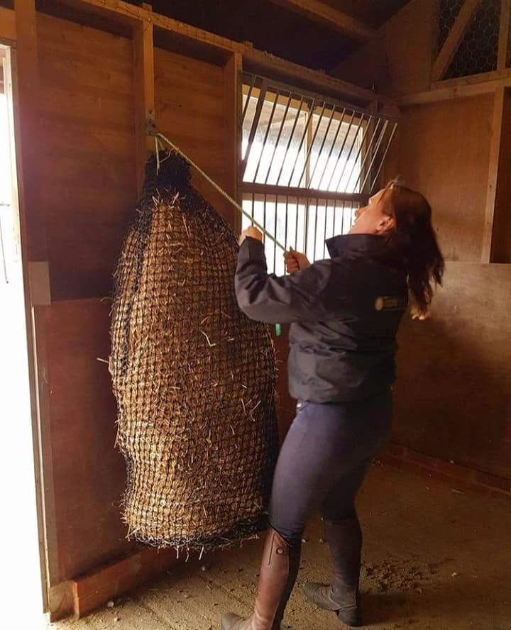 Trickle Nets ''Black Hay Bale'' Slow Feeder Net