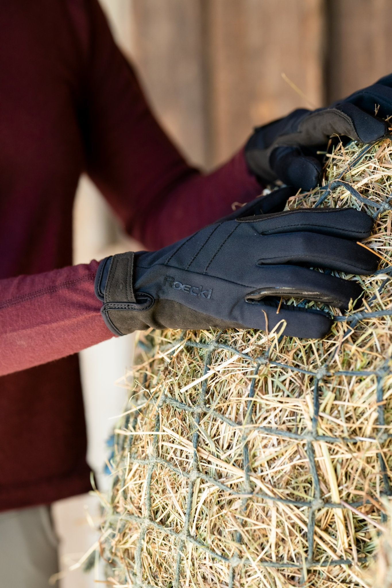 Roeckl Black Wisbech Riding Gloves