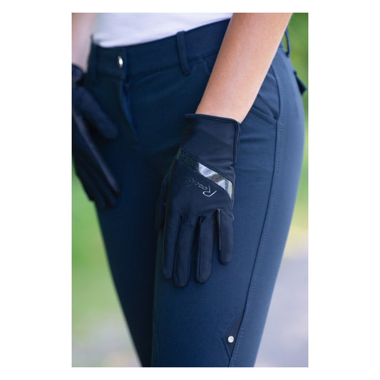 Roeckl Navy Lorraine Riding Gloves
