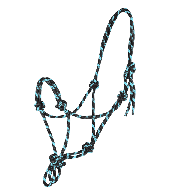 Waldhausen Black Mint Knotted Rope Halter