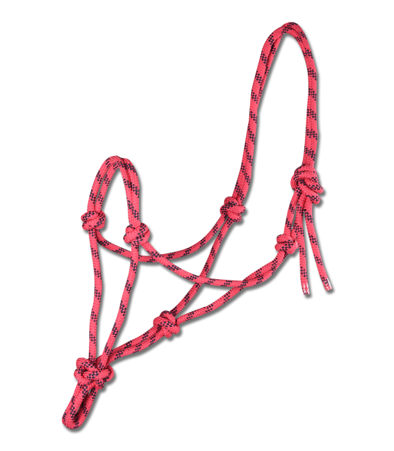 Waldhausen Pink Night Blue Knotted Rope Halter