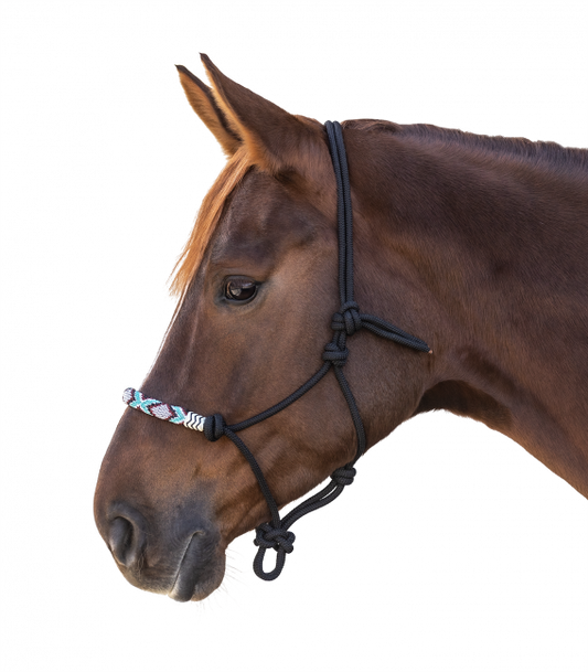 Waldhausen Black Pearl Knotted Rope Halter