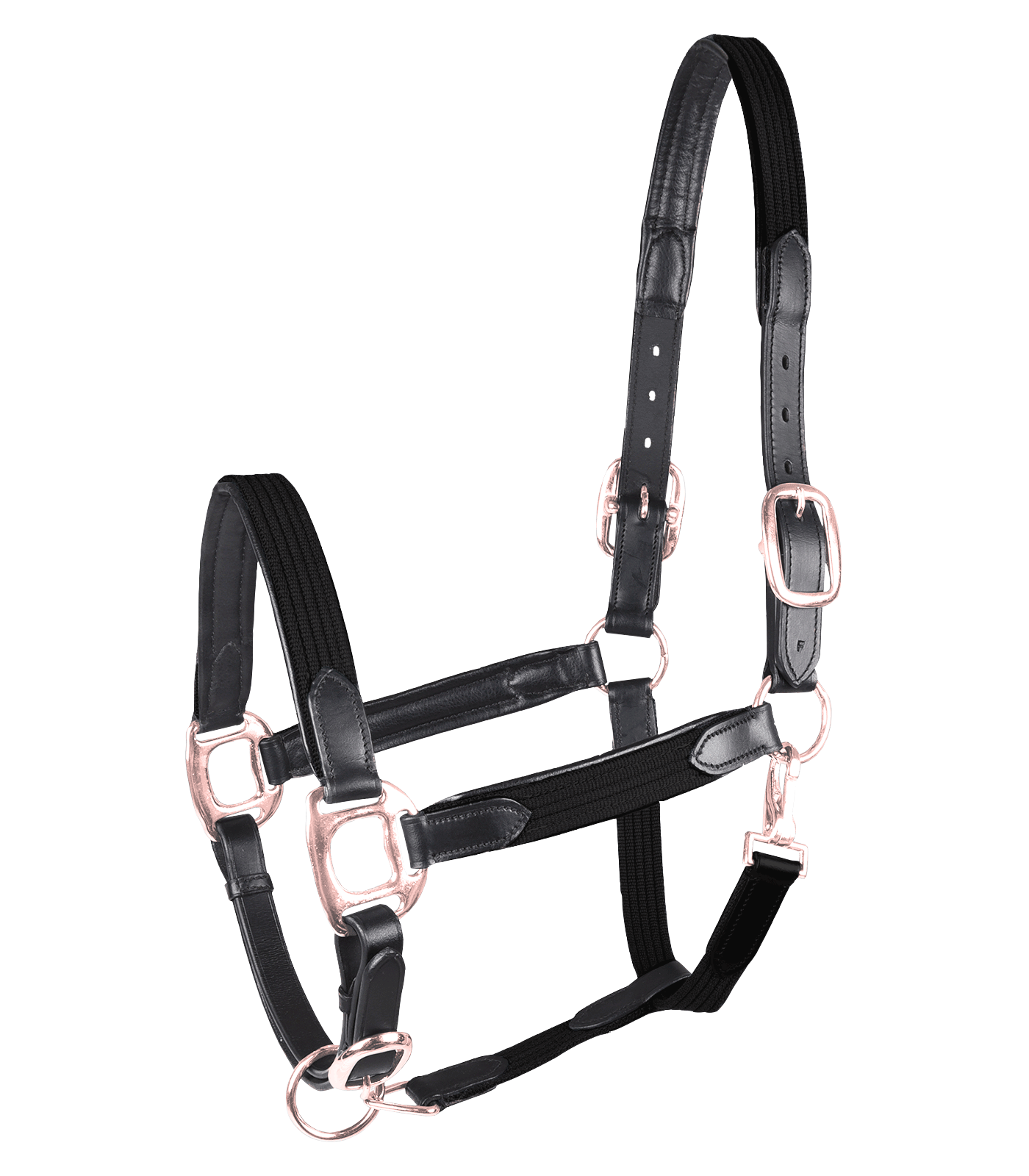 Waldhausen Black Rosegold Star Mix Headcollar