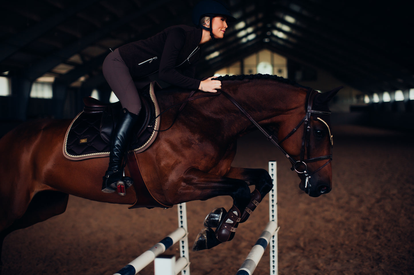 Equestrian Stockholm Golden Brown Jump Saddle Cloth