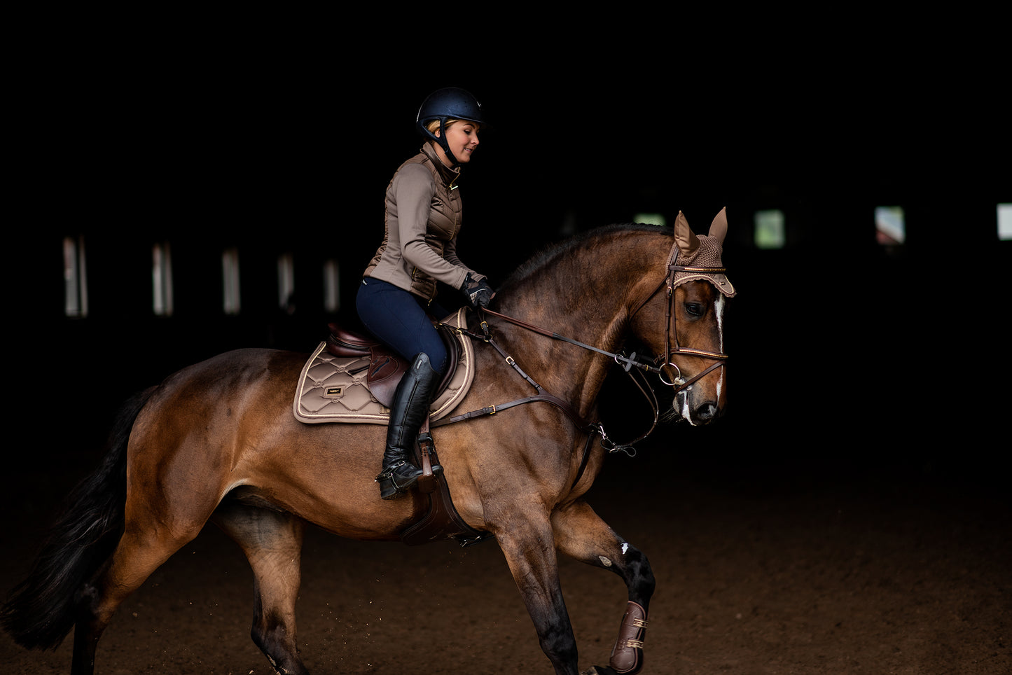 Equestrian Stockholm Champagne Jump Saddle Cloth