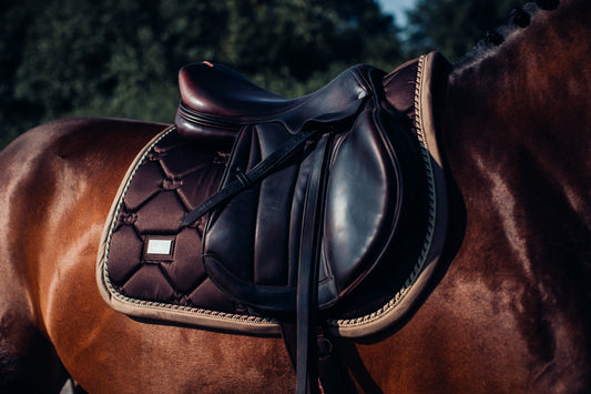 Equestrian Stockholm Golden Brown Jump Saddle Cloth