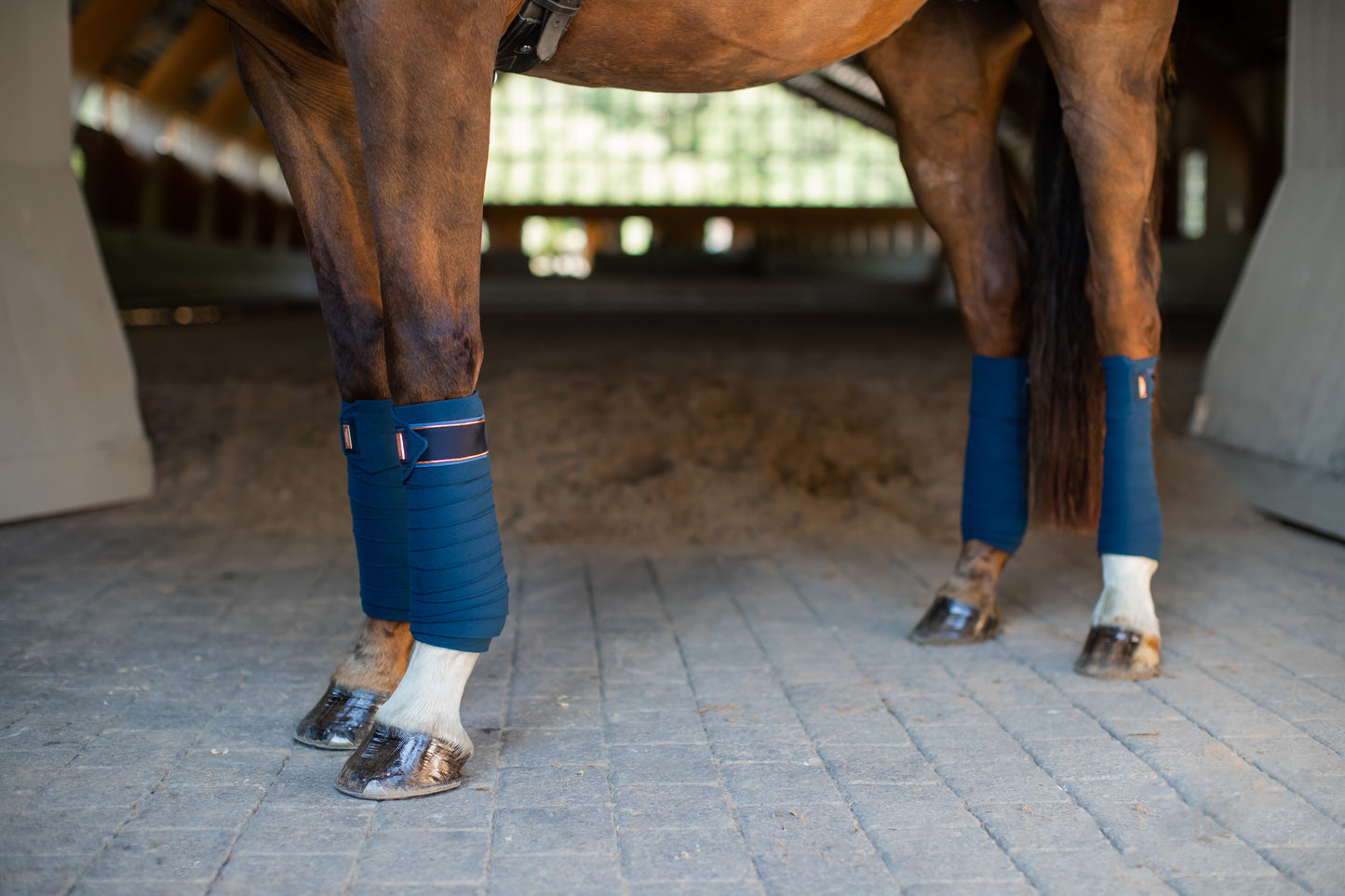 Equestrian Stockholm No Boundaries Monaco Blue Fleece Bandages