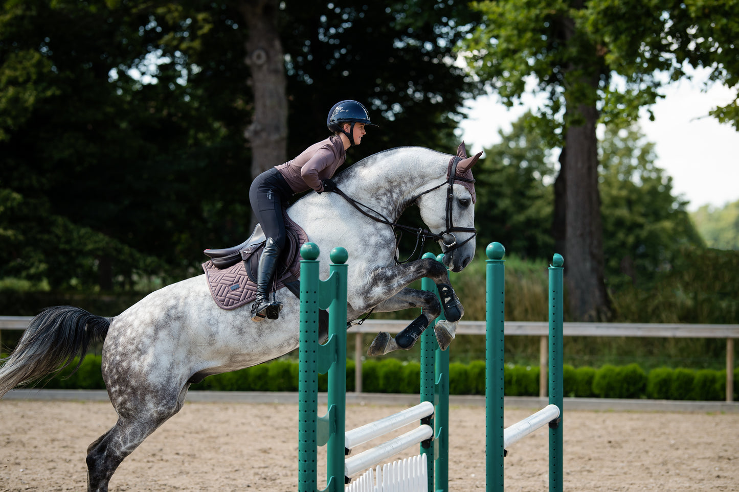 Equestrian Stockholm Amaranth Modern Jump Saddle Cloth