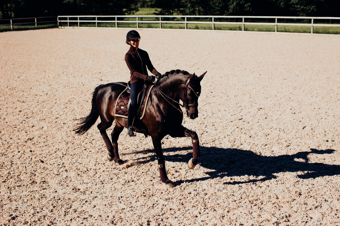 Equestrian Stockholm Golden Brown Dressage Pad