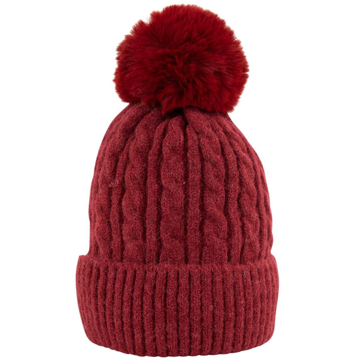 ANKY Tawny Port Pom Pom Beanie