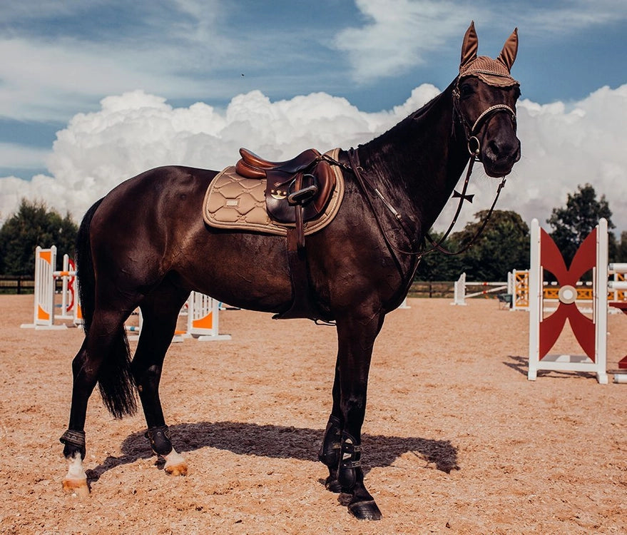 Equestrian Stockholm Champagne Ear Bonnet