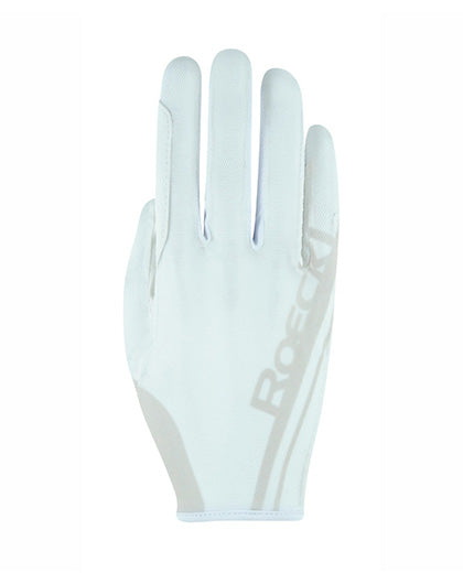 Roeckl White Moyo Riding Gloves