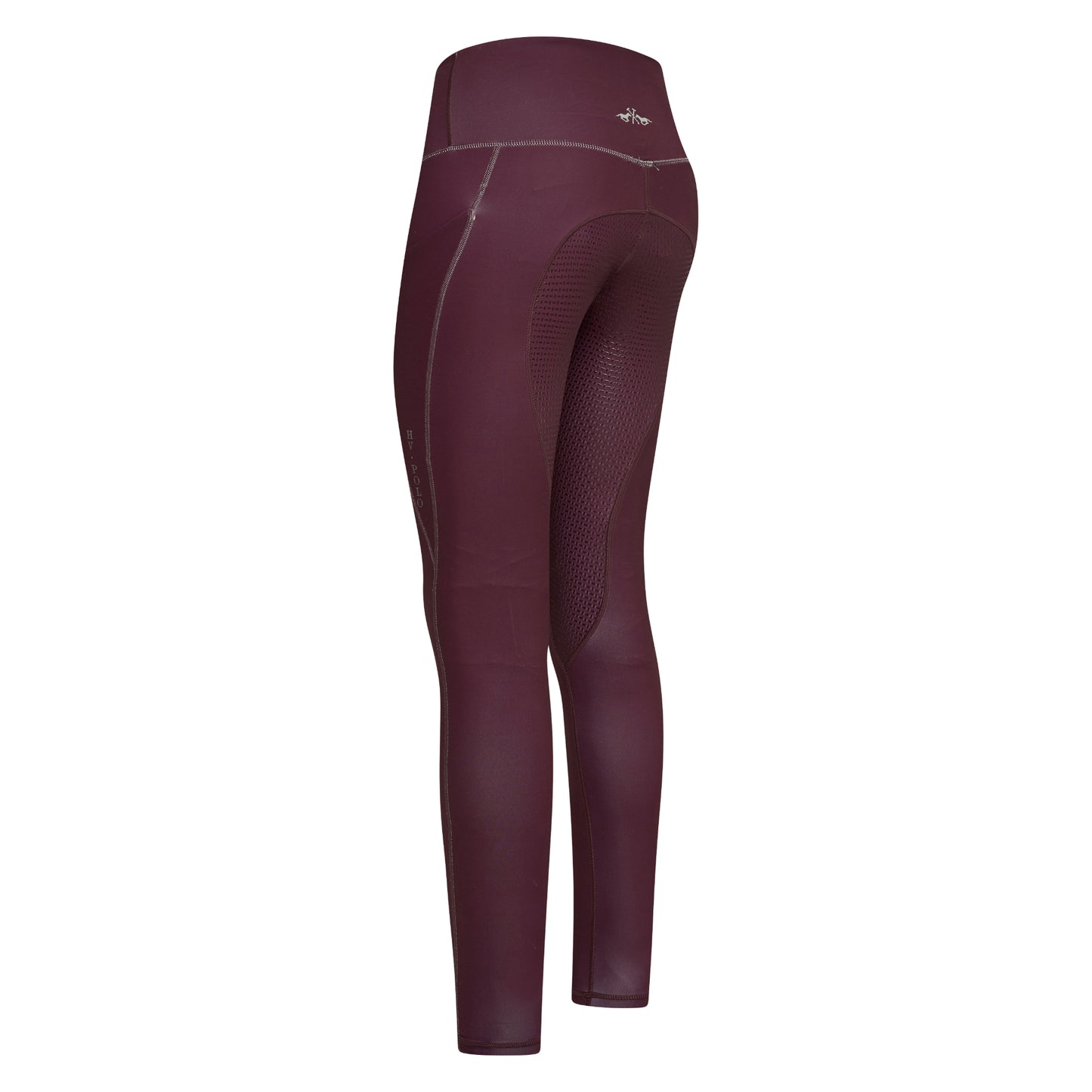 HV Polo Dark Berry Sporty Sue Riding Tights with Full Silicone Seat