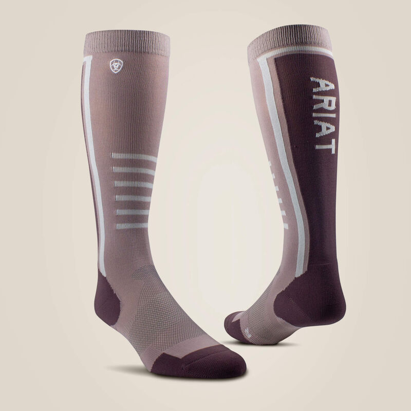 Ariat Quail Huckleberry AriatTEK Slimline Performance Socks