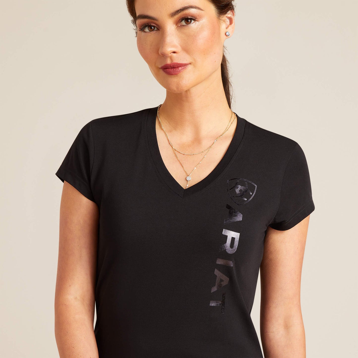 Ariat Black Vertical Logo T-Shirt
