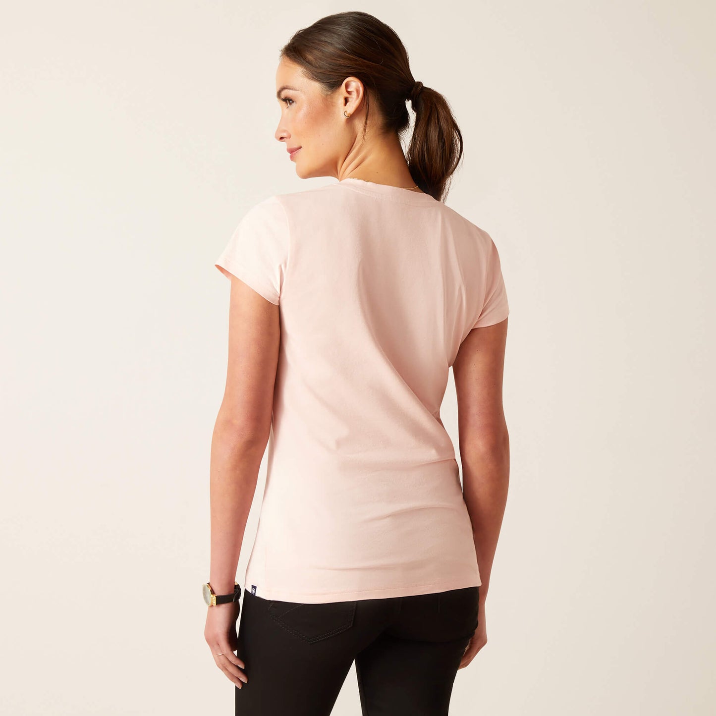 Ariat Blushing Rose Vertical Logo T-Shirt