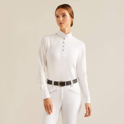 Ariat White Bellatrix Longsleeve Show Shirt