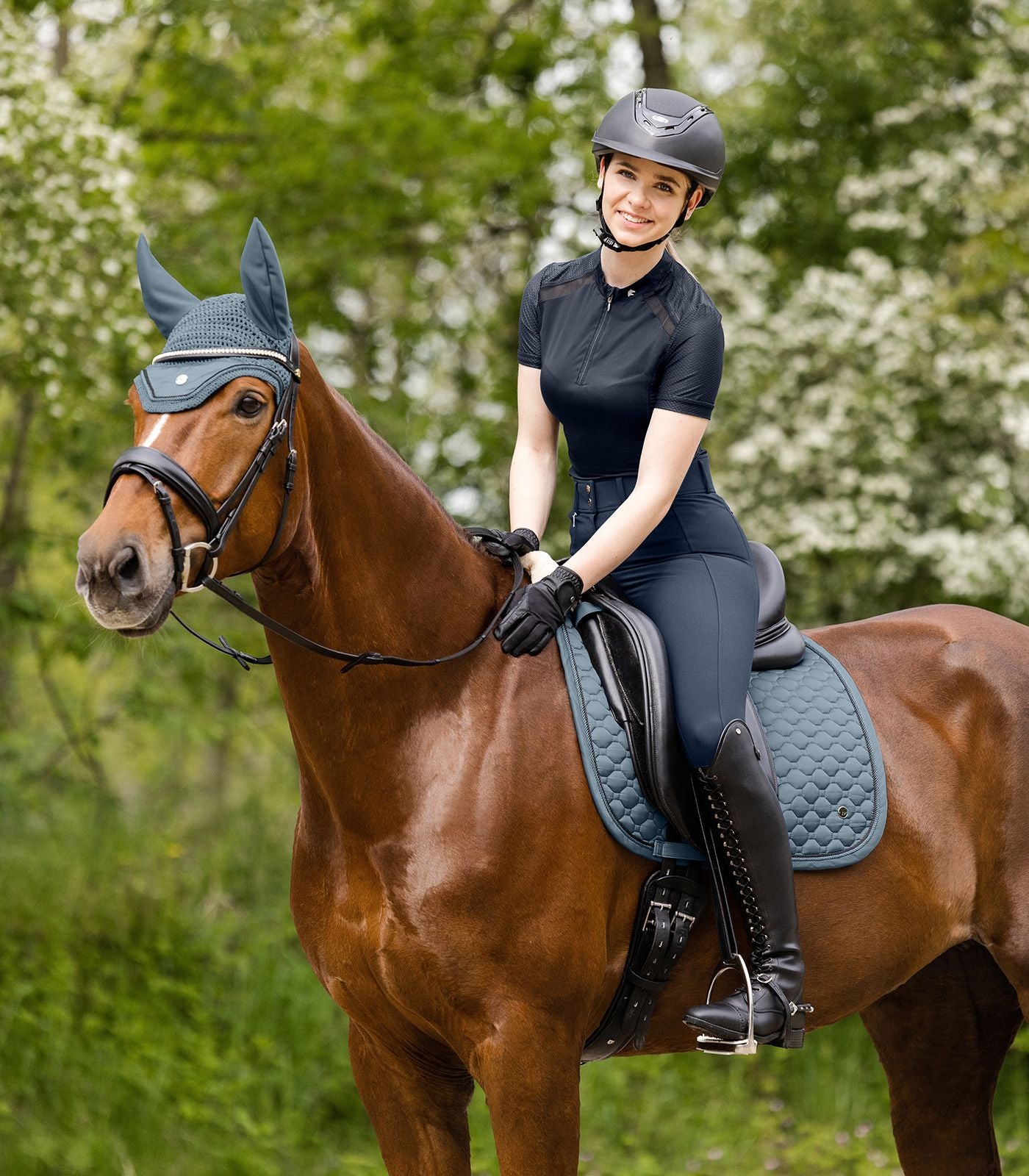 Waldhausen Chalk Blue Pegasus Dressage Saddle Pad