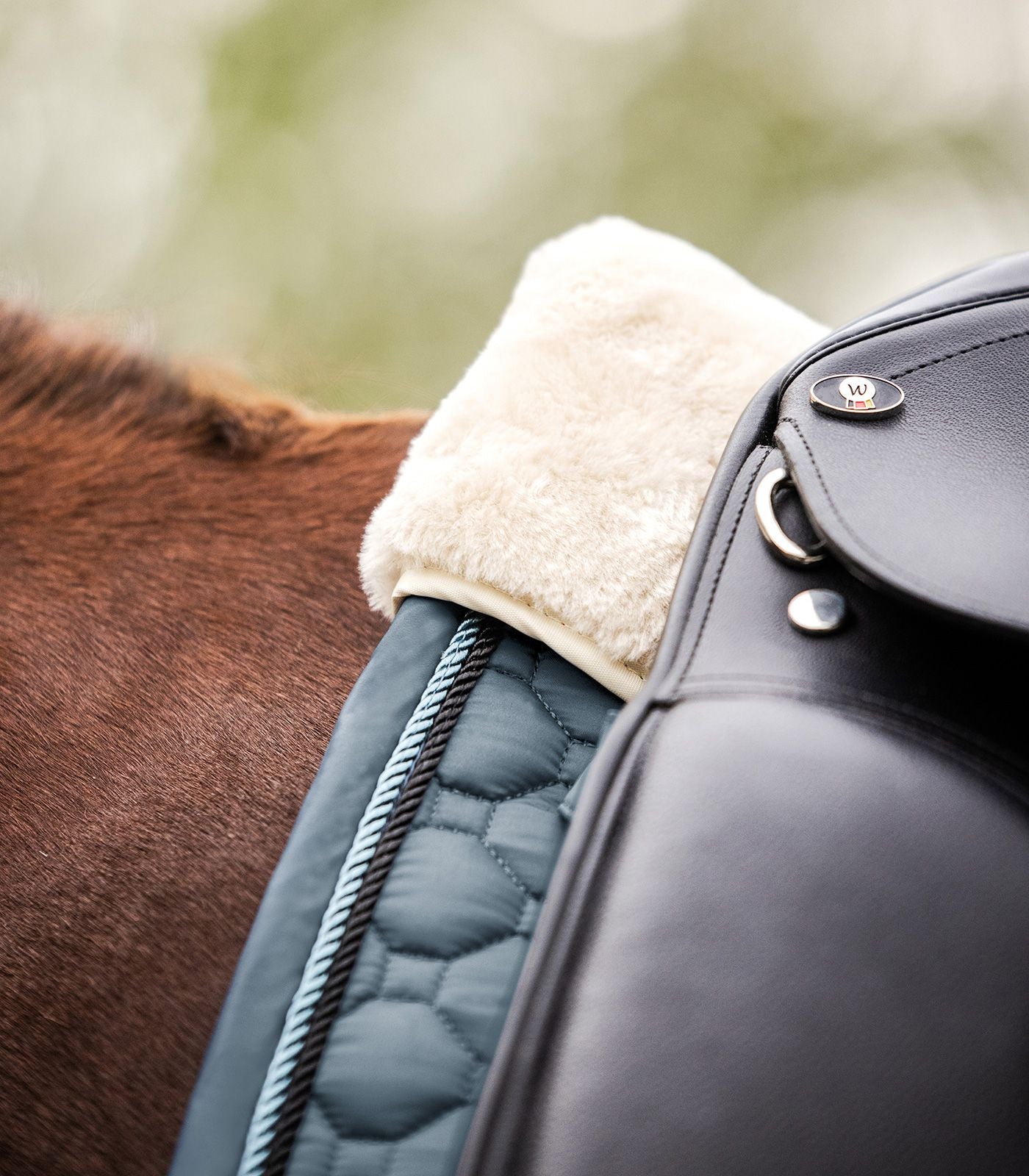 Waldhausen Chalk Blue Pegasus Dressage Saddle Pad