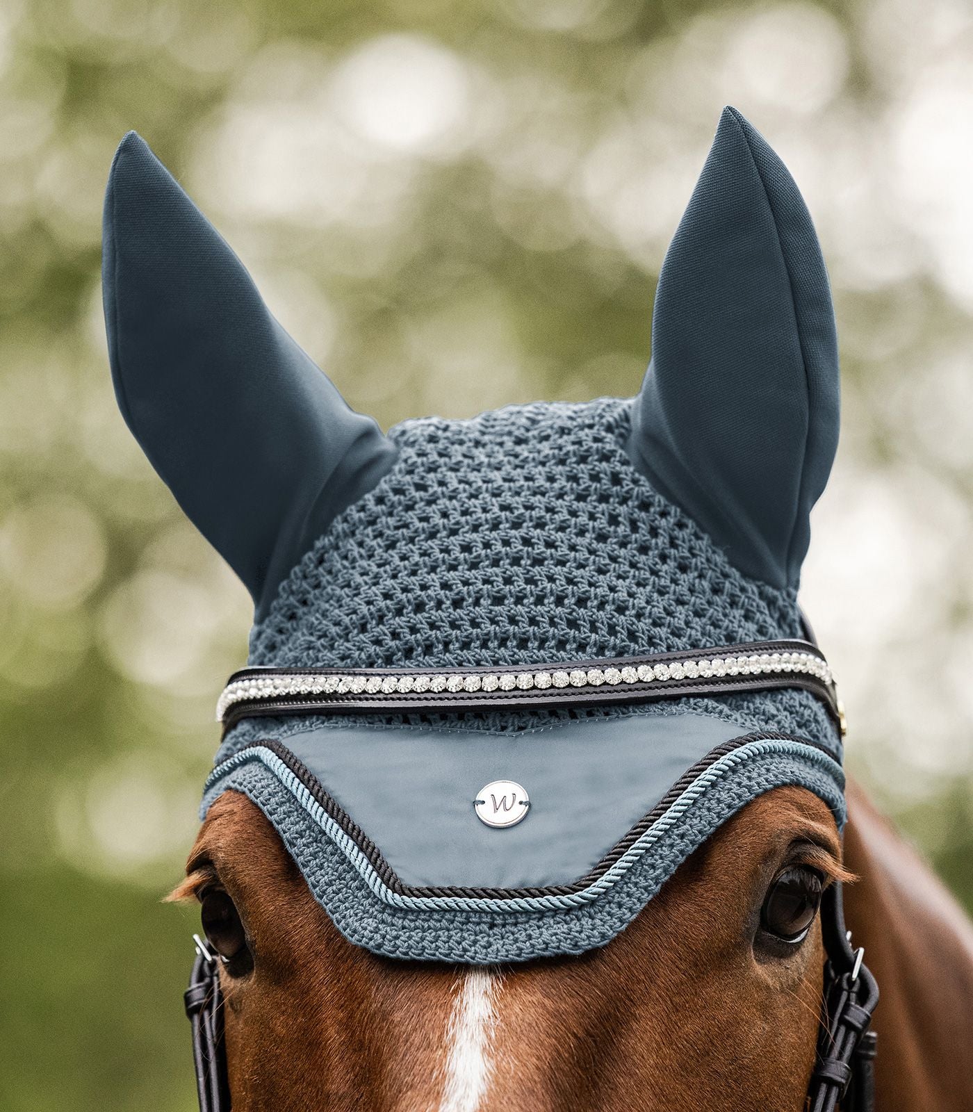 Waldhausen Chalk Blue Pegasus Ear Bonnet