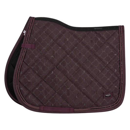 HV Polo Dark Berry Welmoed Shine Jump Saddle Pad