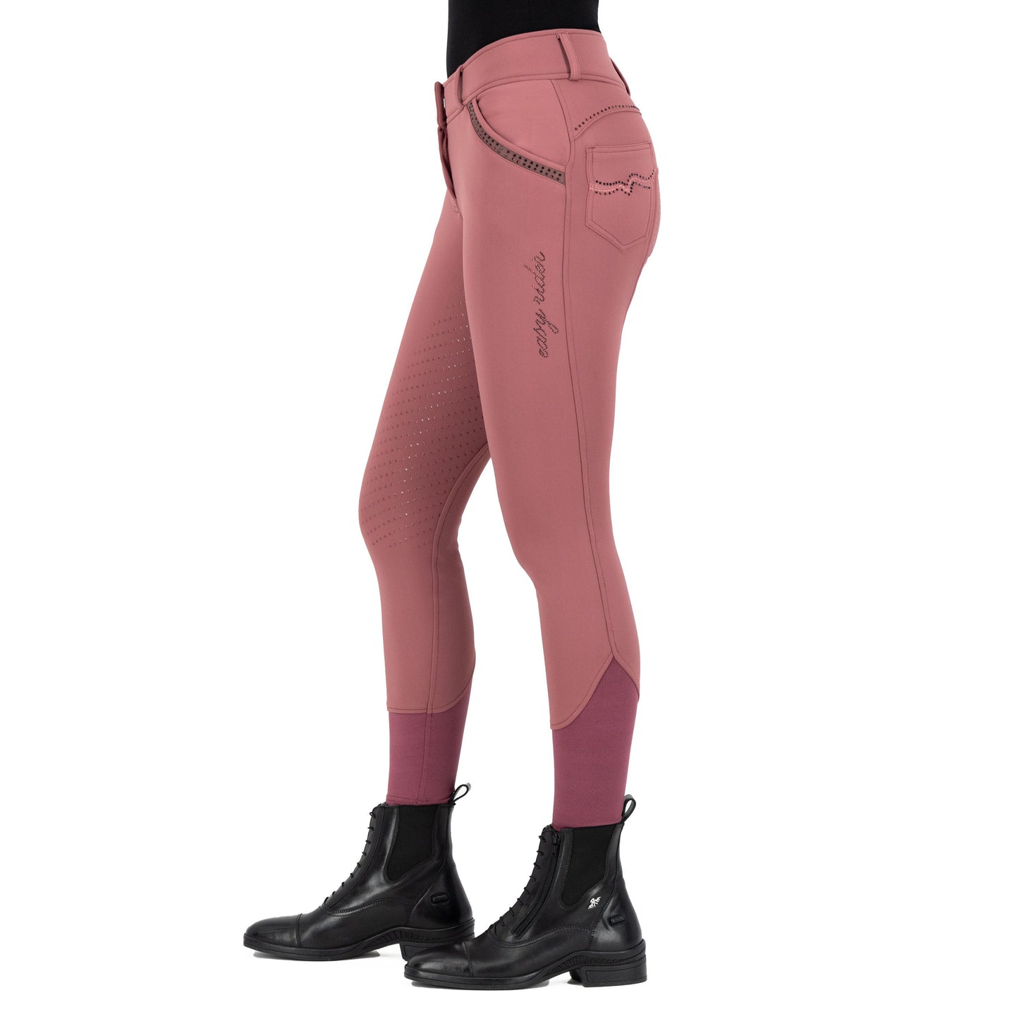 Easy Rider Pomegranate Emilie Breeches with Full Silicone Seat