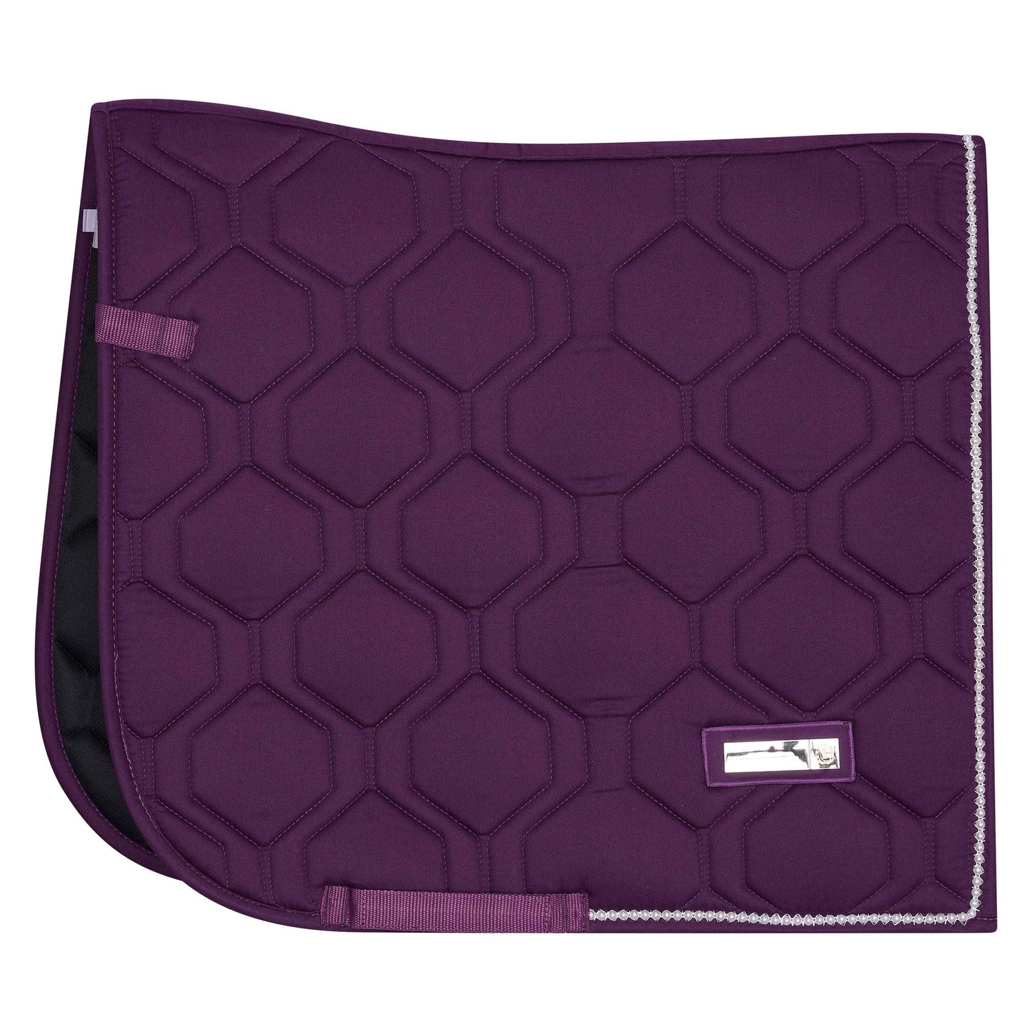 Imperial Riding Black Berry Lovely Pearl Dressage Saddle Pad