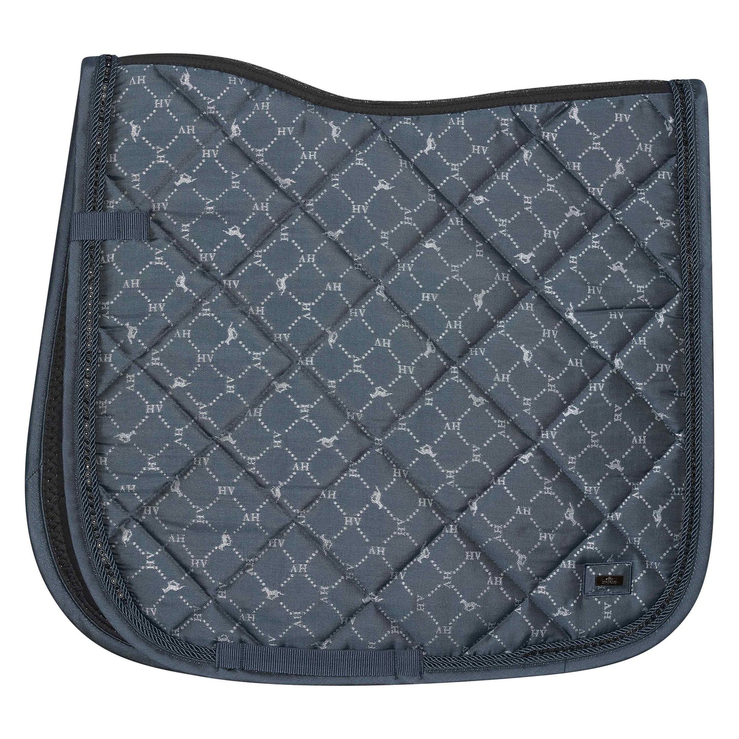 HV Polo Deep Sea Blue Welmoed Shine Dressage Saddle Pad