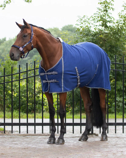 QHP Blue Basic Fleece Rug