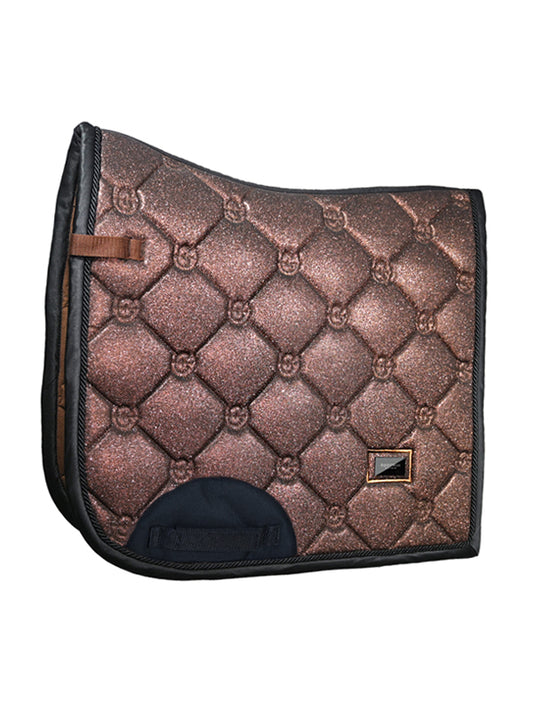 Equestrian Stockholm Mahogany Glimmer Dressage Pad