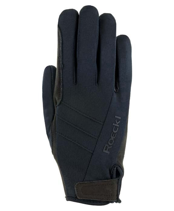 Roeckl Black Wisbech Riding Gloves