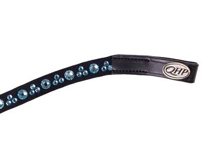 QHP Aqua Black Astana Browband