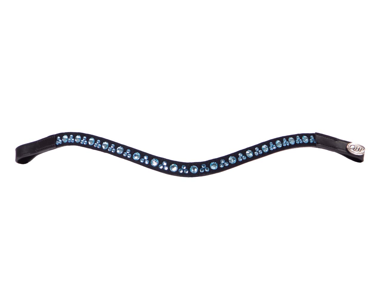 QHP Aqua Black Astana Browband