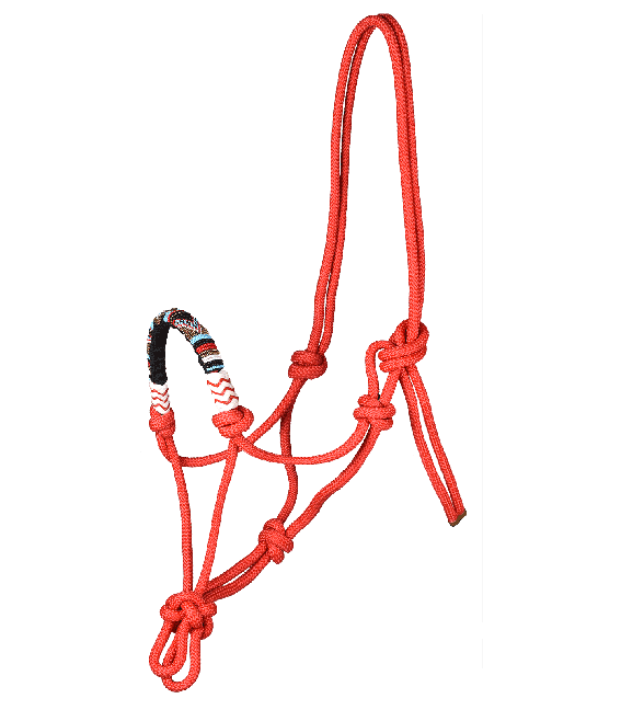 Waldhausen Red Pearl Knotted Rope Halter